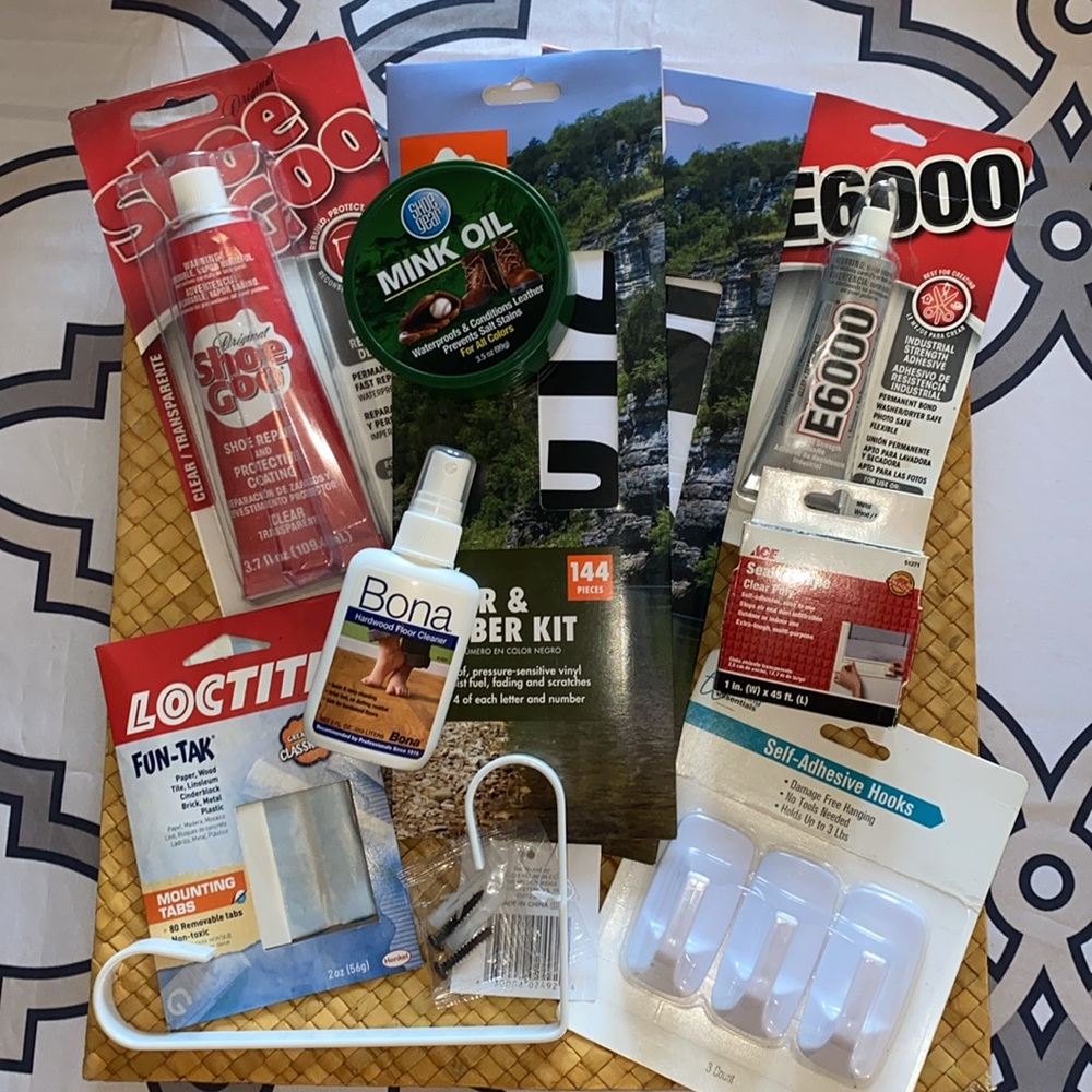 DIY/repair lot, small assorted bundle of household items